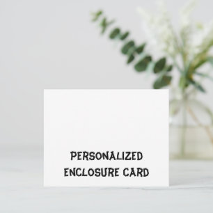 Create Your Personalized 4.25" x 5.5" Squared Enclosure Card