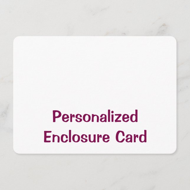 Create Your Personalized 4.5" x 6.25" Rounded Enclosure Card (Front)