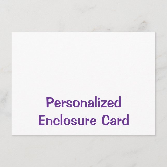Create Your Personalized 4.5" x 6.25" Squared Enclosure Card (Front)
