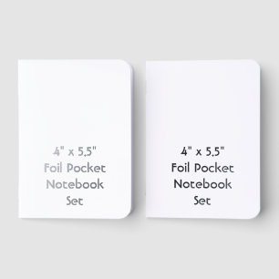 Create Your Personalized 4" x 5.5" Silver Foil Vow Books