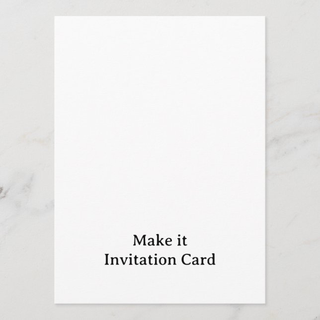 Create Your Personalized 5.5" x 7.5" Squared Invitation (Front)