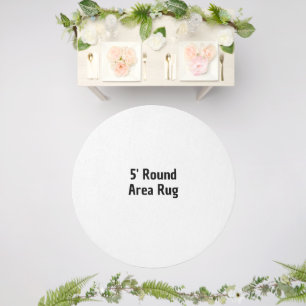 Create Your Personalized 5' Round Outdoo Area Rug