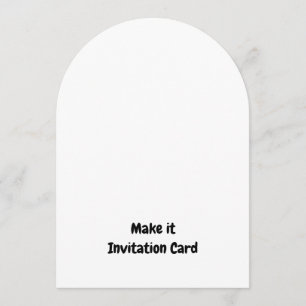 Create Your Personalized 5" x 7" Arch Invitation