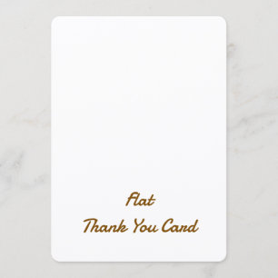 Create Your Personalized 5" x 7" Rounded Flat Thank You Card