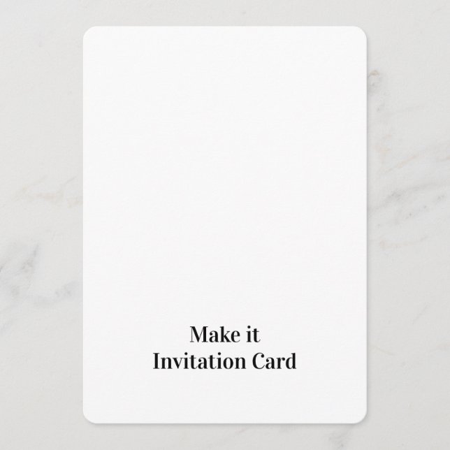 Create Your Personalized 5" x 7" Rounded  Invitation (Front)