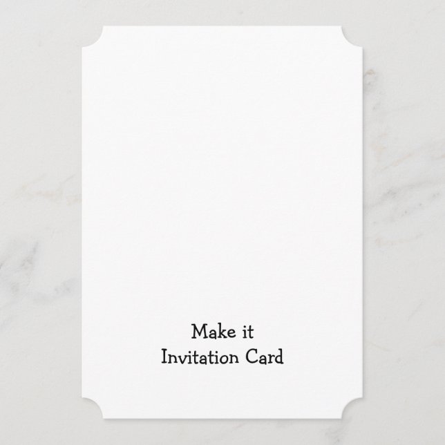 Create Your Personalized 5" x 7" Ticket  Invitation (Front)