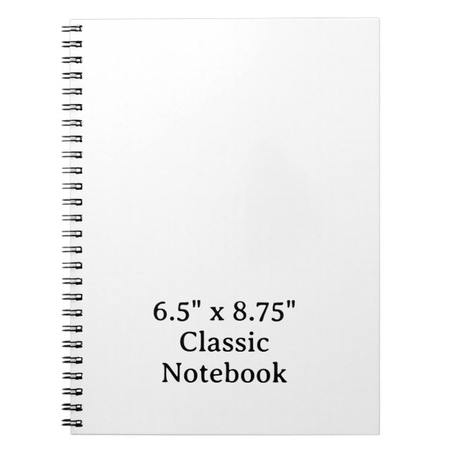 Create Your Personalized 6.5" x 8.75" Classic Notebook (Front)