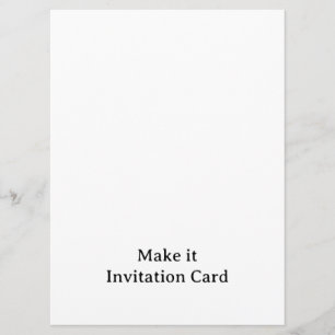 Create Your Personalized 6.5" x 8.75" Squared Invitation