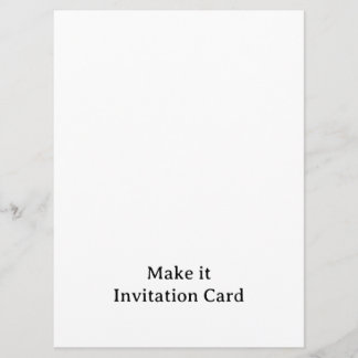 Create Your Personalized 6.5" x 8.75" Squared Invitation
