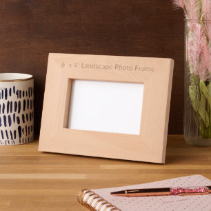 Create Your Personalized 6" x 4" Engraved Frames
