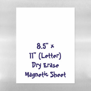 Create Your Personalized 8.5" x 11" (Letter) Magnetic Dry Erase Sheet