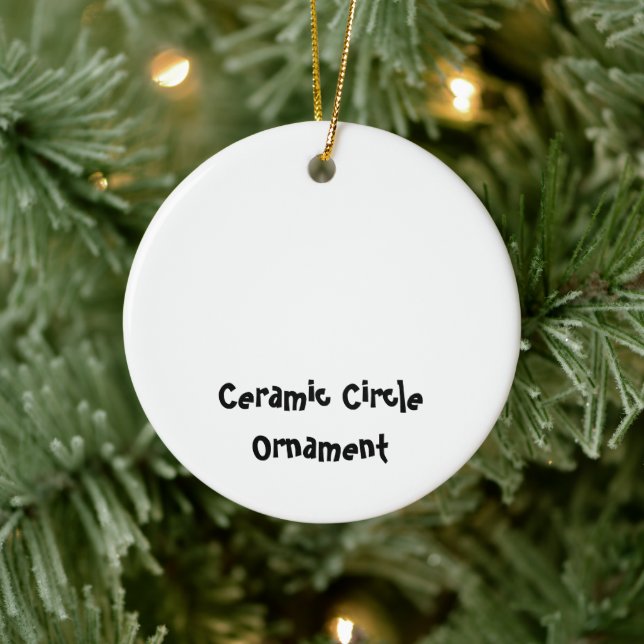 Create Your Personalized Ceramic Ornament (Tree)
