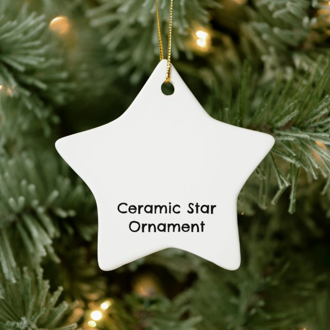 Create Your Personalized Ceramic Star Ornament (Tree)