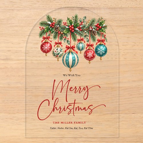 Create Your Personalized Christmas Greeting Card Acrylic Invitations