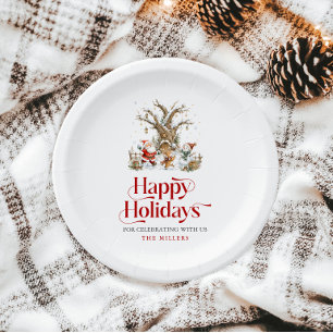 Create Your Personalized Christmas Party Supplies Paper Plates