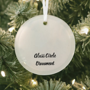 Create Your Personalized Glass Circle Ornament