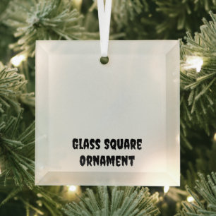 Create Your Personalized Glass Square Ornament