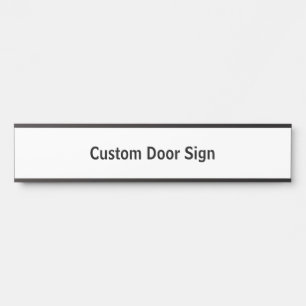 Create Your Personalized Long Black Door Sign