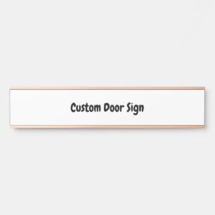 Create Your Personalized Long Rose Gold Door Sign