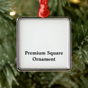 Create Your Personalized Premium Square Ornament