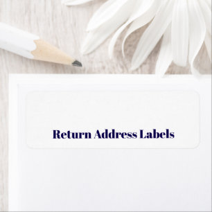 Create your Personalized Return Address Label