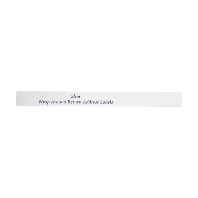 Create your Personalized Return Address Wrap Around Label (Individual)
