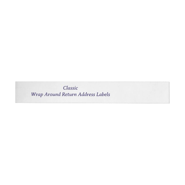 Create your Personalized Return Address Wrap Around Label (Individual)