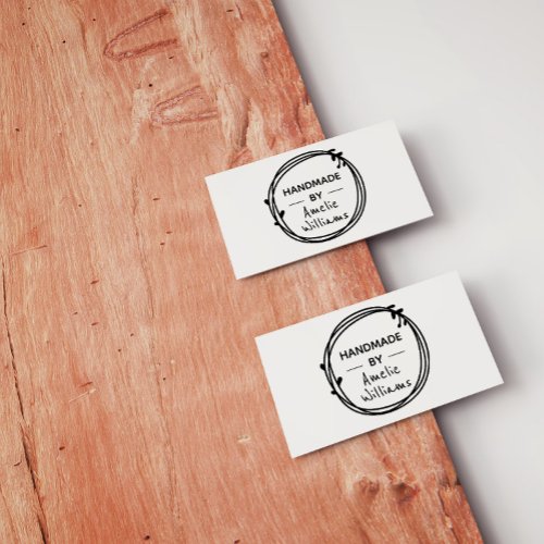 Create Your Personalized Rustic Botanical Handmade Rubber Stamp