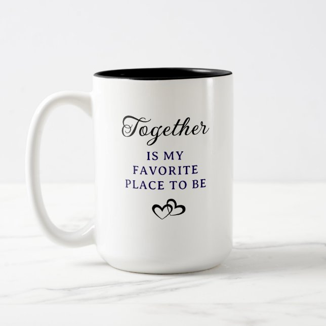Create Your Personalized Two-Tone Coffee Mug (Left)