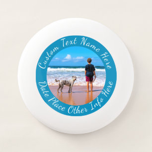 Create Your Pet Photo Frisbee Personalized Text