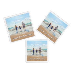 Create Your Photo Acrylic Serving Trays with Text