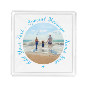 Create Your Photo Acrylic Tray Personalized Text