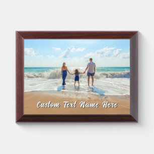 Create Your Photo Award Plaque Gift Custom Text