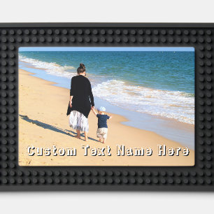 Create Your Photo Bar Mat Personalized Text Name