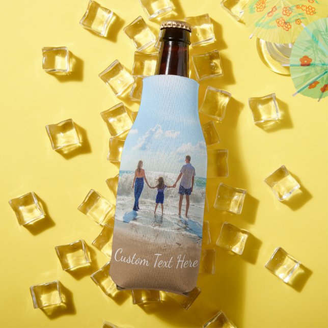 Create Your Photo Bottle Coolers Personalized Text (In Situ Summer)