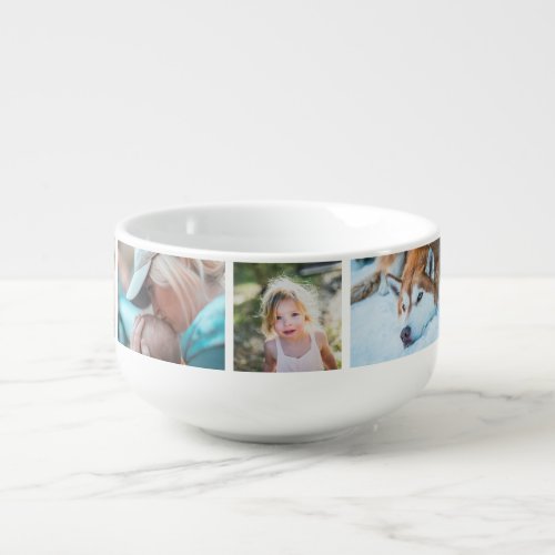 Create Your Photo Collage Custom Modern Soup Mug