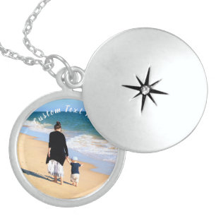 Create Your Photo Necklace Gift Personalized Text