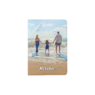 Create Your Photo Passport Holder Custom Name Text