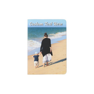 Create Your Photo Passport Holder Gift Custom Text
