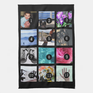 Create Your Photo Style 12 images Towel