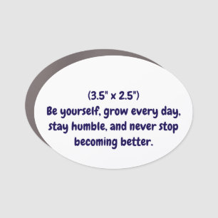 Create Your Professional 3.5" x 2.5" Oval Car Magnet