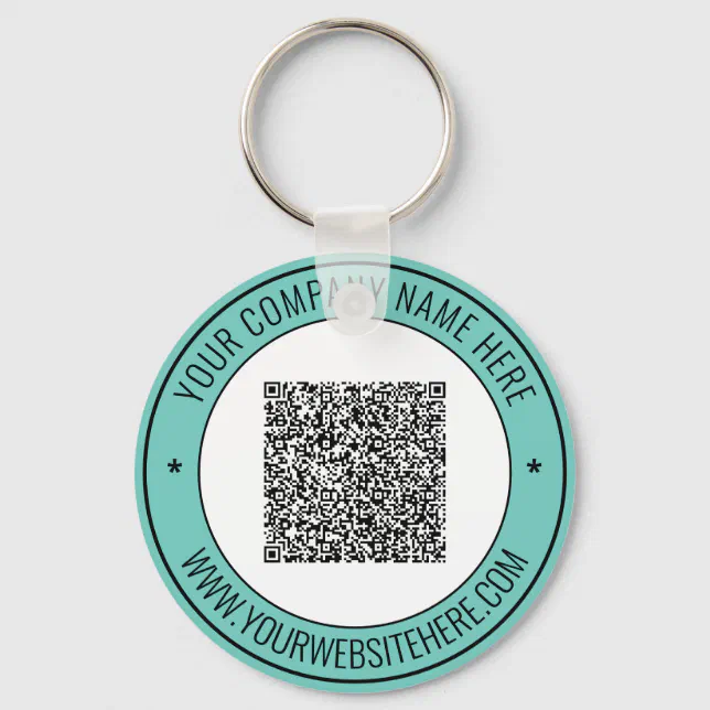 Create Your Promotional QR Code Keychain Template | Zazzle
