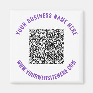 Create Your QR Code Business Magnets Template