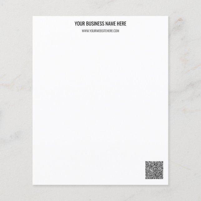 Create Your QR Code Business Stationery Template (Front)