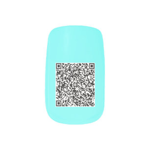 Create Your QR Code Nail Art Teal - Choose Colors