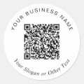 Create Your QR Code Promotional Classic Round Sticker | Zazzle