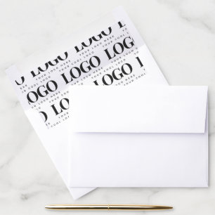 Create your Rectangle Logo Custom Business Company Envelope Liner