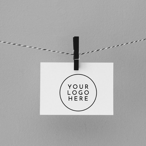 Create Your Round Custom Logo Simple Business  Self_inking Stamp