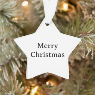 Create Your Simple Brand Promotion Acrylic Star  Ornament