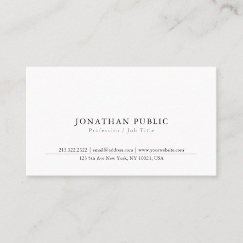Create Your Simple Modern Classy Business Card